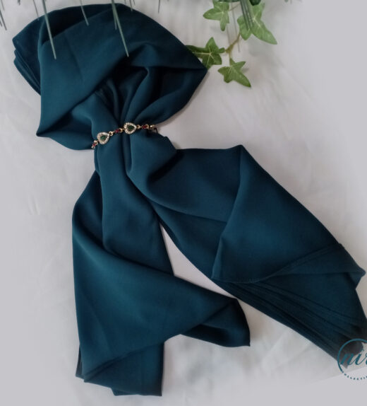 Diamond Chiffon Dark Teal 3