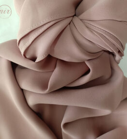 Premium Diamond Chiffon Hijab - Rose Gold