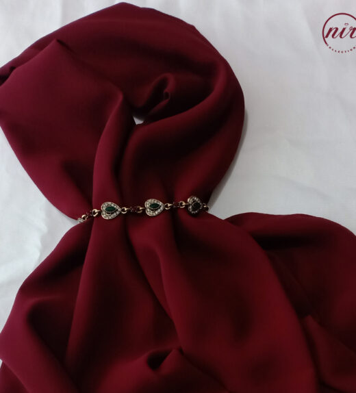 Diamond Chiffon Rosewood Burgundy 2