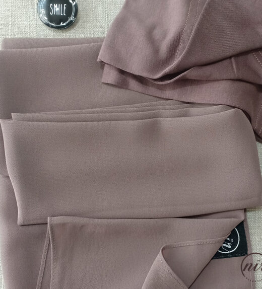 Matching Chiffon Hijab Set_deep taupe 2