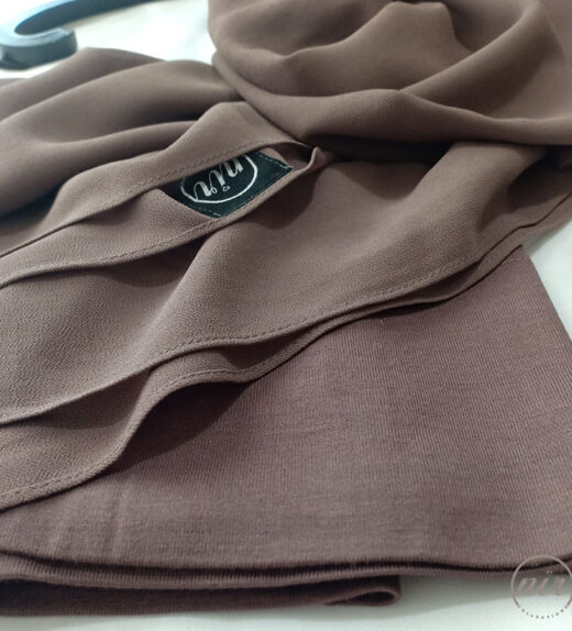 Matching-Chiffon-Hijab-Set deep-taupe