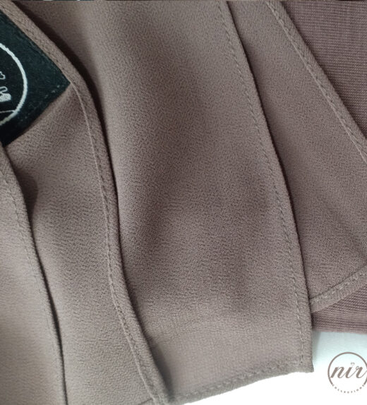 Matching Chiffon Hijab Set_deep taupe 6