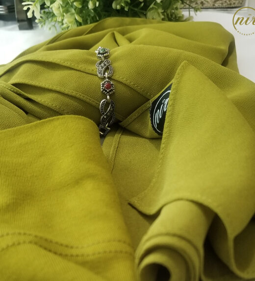 Matching Chiffon Hijab Set olive green